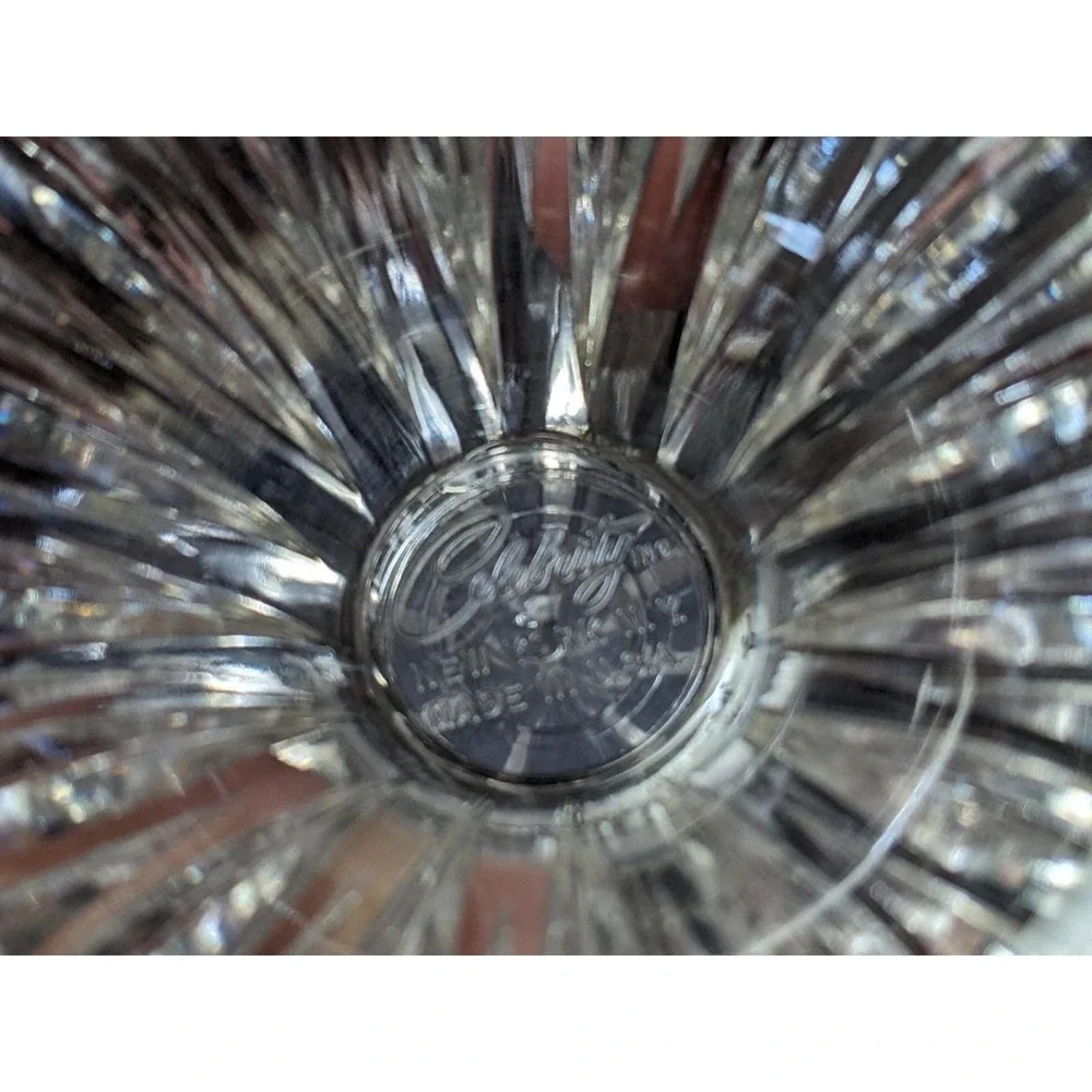 Vintage Celebrity MCM Clear Acrylic Soap Dish Starburst Pattern USA